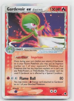 Gardevoir ex 93/101 Holo EX Rare Dragon Frontiers Pokemon MP - Image 1