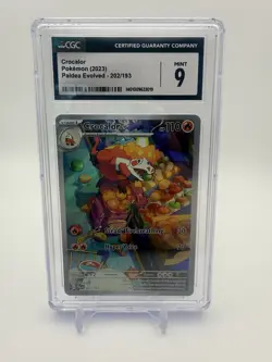 Pokemon Crocalor 202/193 Sv02: Paldea Evolved Holo - Graded CGC 9 - Image 1