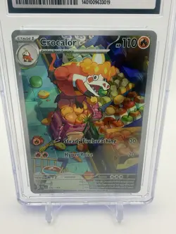 Pokemon Crocalor 202/193 Sv02: Paldea Evolved Holo - Graded CGC 9 - Image 3