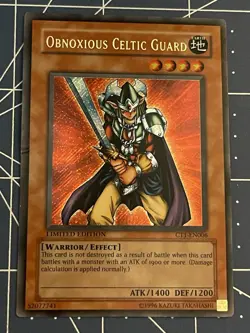 Yugioh Obnoxious Celtic Guard CT1-EN006 2004 Collectors Tin Limited Edition HP - Image 1