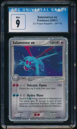 SALAMENCE EX CGC 9 96/108 Power Keepers 2007 Engllish Pokemon - Image 1