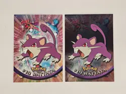Rattata #19 HOLO FOIL RAYS Topps Pokemon Black Label - Image 1