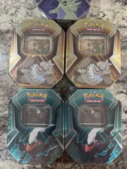 Pokemon TCG Triple Whammy Tin Set Collector Tins Set of 5 - Image 2