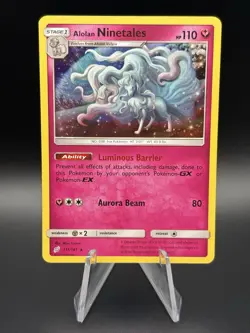 Pokemon TCG Alolan Ninetales 111/181 Sun & Moon - Team Up - Holo - Image 1