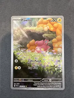 Pokemon Paldean Fates - Pawmi - 226/091 - Illustration Art Rare - M/NM - Image 1