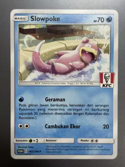[NM] Slowpoke 183/SM-P | Limited Pokemon Promo KFC Stamped Indonesian - Image 1