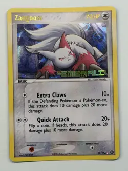 Zangoose 21/106 Reverse Holo Rare EX Emerald 2005 LP Stamped Pokemon Card - Image 1