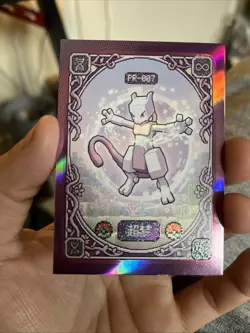 Pokemon non-TCG Chinese Mengka 2.0 Mewtwo PR-007 Pixel Fantasy Card - Image 1