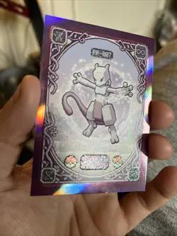 Pokemon non-TCG Chinese Mengka 2.0 Mewtwo PR-007 Pixel Fantasy Card - Image 3