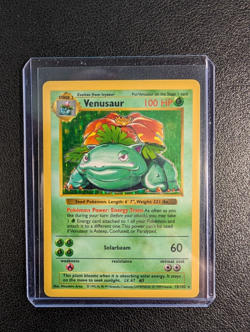 Pokemon Card Venusaur Holo Base SHADOWLESS 1999 15/102 LP - Image 1