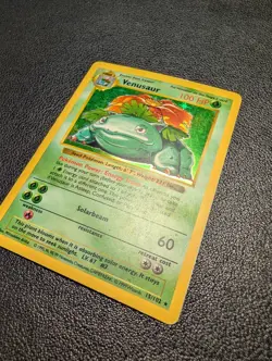 Pokemon Card Venusaur Holo Base SHADOWLESS 1999 15/102 LP - Image 4