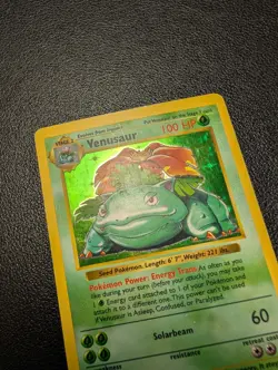 Pokemon Card Venusaur Holo Base SHADOWLESS 1999 15/102 LP - Image 5