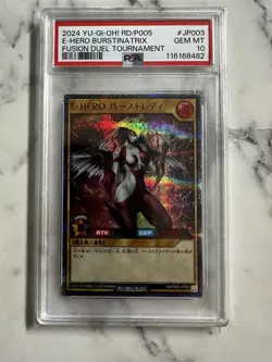 Yugioh Elemental HERO Burstinatrix RD/P005-JP003 Special Red Secret PSA 10 - Image 1