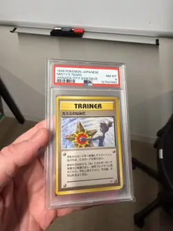 PSA 8 MISTY'S TEARS (BANNED) Trainer Japanese Gym Set 1998 - Pokemon Card - Image 1