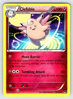 Clefable 82/122 XY Breakpoint Pokemon Card TCG Nintendo Non Holo Rare - Nm/Vlp - Image 1