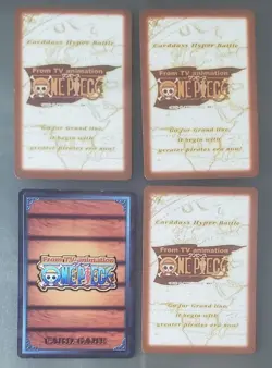 One Piece Hyper Battle Nami Card Set 4pcs Water Damage Slightly Used - Image 2