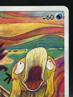 Psyduck Munch The Scream 286/SM-P Promo 2018 MP Pokemon Card Rare Japanese EX - Image 3