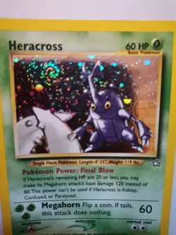 Heracross - 6/111 - Neo Genesis - Holo - Pokemon Card *SWIRL* - Image 2