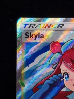 Pokemon TCG Skyla Shining Fates Holo Ultra Rare Full Art Card 072/072 - Image 2