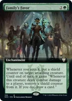 Magic The Gathering MTG FAMILY'S FAVOR EXTENDED ART Streets of New Capenna NM - Image 1