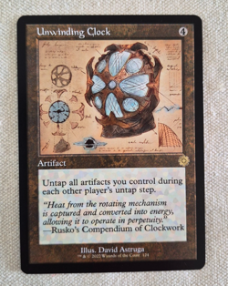 Unwinding Clock (Schematic) The Brothers' War Retro Frame Artifacts Regular MTG - Image 1