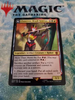 MTG. Flamewar, Brash Veteran. (10/60) Transformers. The Brothers War. Pack Fresh - Image 1