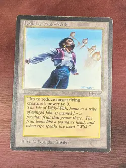 MTG ISLAND OF WAK WAK ARABIAN NIGHTS HEAVILY PLAYED - Image 1