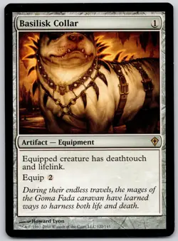Basilisk Collar 122 Rare Worldwake Magic: The Gathering Near Mint - Image 1