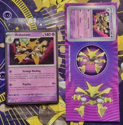 Alakazam 82/167 Cosmos Holo Sealed with Stickers 2024 Pokemon TCG - Image 1