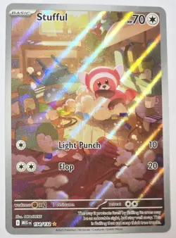 Stufful 154/132 Mega Evolutions Illustration Rare Pokemon Card - Image 1