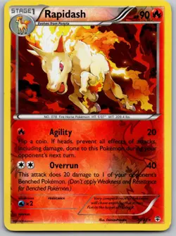 Rapidash 15/83 R Reverse Holo LP - Image 1