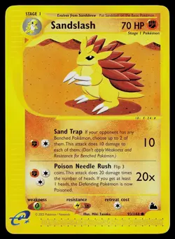 Pokemon Card - Sandslash Skyridge 93/144 Common - Image 1