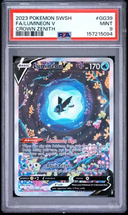 PSA 9 LUMINEON V GG39/GG70 FULL ART CROWN ZENITH POKEMON 🌊 - Image 1
