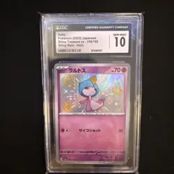 2023 Pokemon Ralts Baby Shiny #258 Shiny Treasure ex Japanese CGC 10 - Image 1