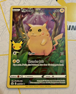 Pikachu Full Art Holo - Pokemon TCG (25th Celebrations Set 005/025) NM - Image 1