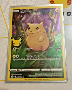 Pikachu Full Art Holo - Pokemon TCG (25th Celebrations Set 005/025) NM - Image 3