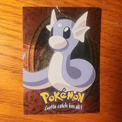 Dratini SILVER Foil E10 TOPPS Movie Edition #147 Pokemon Card TCG DAMAGED - Image 1