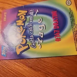 Dratini SILVER Foil E10 TOPPS Movie Edition #147 Pokemon Card TCG DAMAGED - Image 4