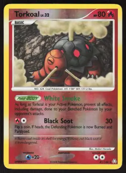 Torkoal 41/146 Rare Legends Awakened Pokemon Reverse Holo Moderately Played - Image 1