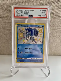 2021 Pokemon SWSH Suicune Holo Shining Fates #SV022 PSA 9 MINT - Image 1