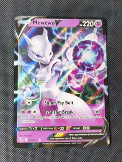 Pokemon Mewtwo Holo Ultra Rare TCG Card 030/078 Pokemon Go - Image 1