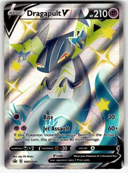 Dragapult V SWSH096 Holo Promo Sword & Shield Promo Pokemon Holo Near Mint - Image 1
