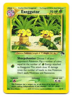 Exeggutor 13/18 Southern Islands Pokemon MP - Image 1