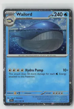 WAILORD 041/159 COSMOS HOLO POKEMON TCG NM - Image 1