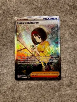 Erika's Invitation 203/165 SR 151 Pokemon TCG Secret Rare Trainer Card NM - Image 1