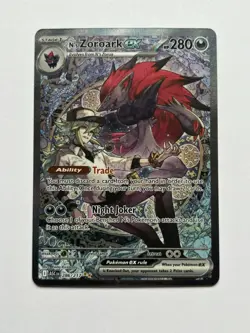 Pokemon N’s Zoroark EX 286/217 SIR Pack Fresh - Image 1
