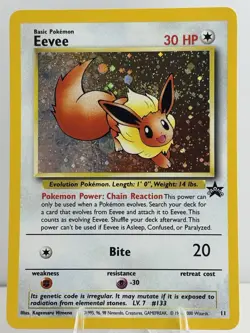 Eevee 11/53 Wotc Black Star Promo Holo Pokemon NM/LP - Image 1