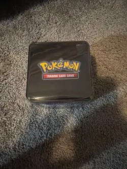 Pokemon TCG Stacking Tins Factory SEALED - NEW 2025 3 Booster Packs 2 Stickers - Image 1