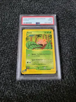 Pokemon Aquapolis Set Regular Finish Paras eReader 99/147 - PSA 9! PK713 - Image 1