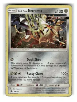 Dusk Mane Necrozma - SM107 Cosmo Holo Promo Sun & Moon Promo Pokemon MP - Image 1